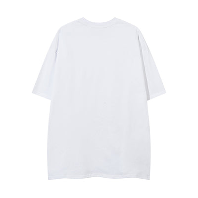 Playera Suelta con Estampado Mariposa Abstracto para Hombre - Image 2