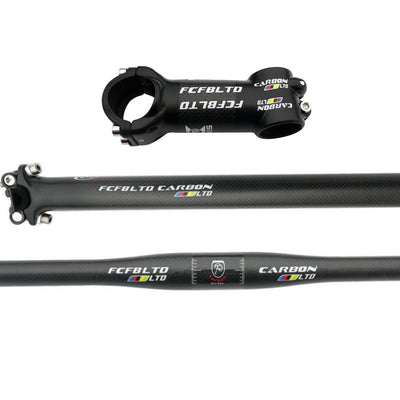 Manillar de Ruta de Fibra de Carbono - Set Completo de 3 Piezas - Image 10