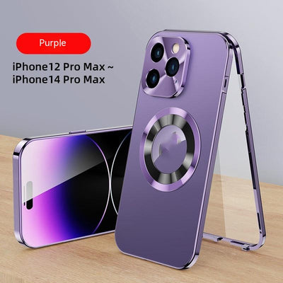 Funda Magnética de Cristal y Metal para Smartphone - Protección Total Antigolpes - Image 2