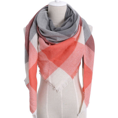 Bufanda Larga con Triángulos para Mujer - Chal Otoño Invierno - Image 19