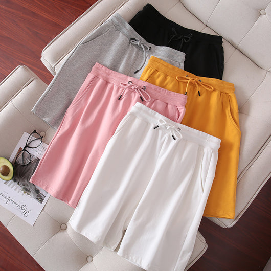 Pantalones Cortos Elásticos de Cintura Alta Ancha - Cómodos y Versátiles - Image 10