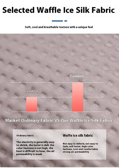 Almohada Lumbar de Seda Waffle con Efecto Frío - Soporte Ergonómico para Espalda - Image 11