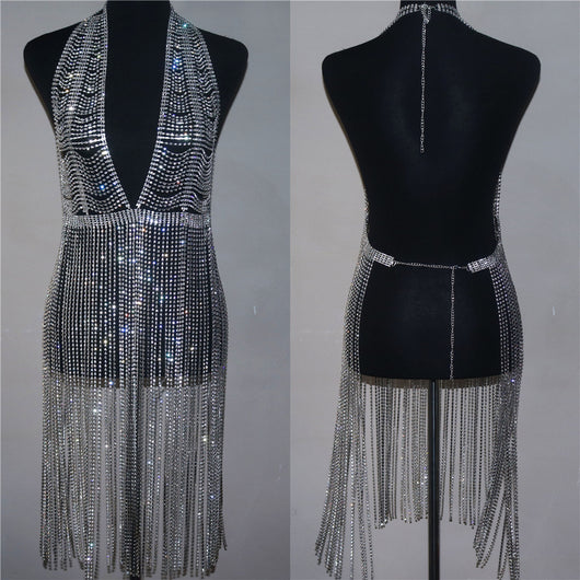 Cadena de Vestido Fringe Oversized con Flecos Dramáticos - Image 5