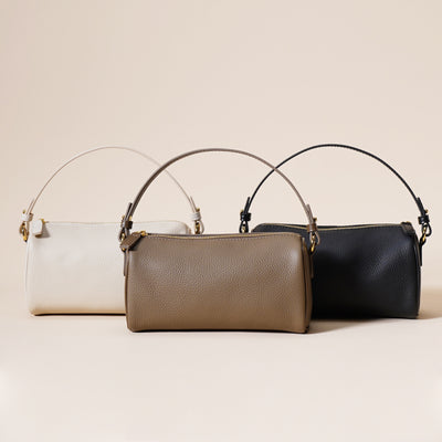 Bolso Axilar de Cuero Genuino con Textura Minimalista - Image 27