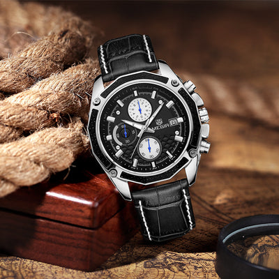 Reloj de Cuero Multifuncional para Hombre - Image 7