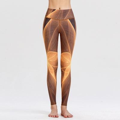 Pantalones de Yoga Estampados de Secado Rápido - Image 11