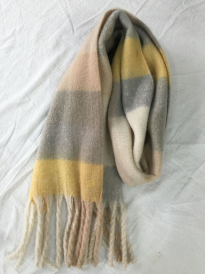 Bufanda de Cashmere a Cuadros con Rayas Coloridas para Otoño - Image 39