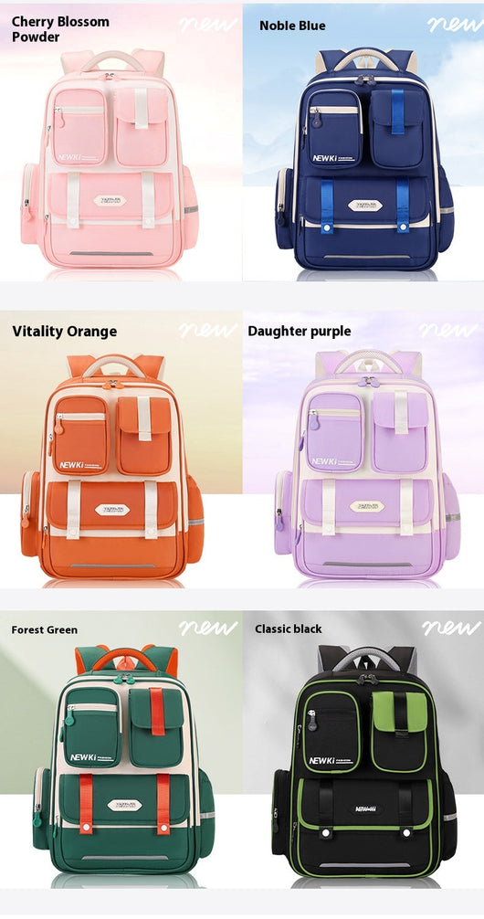 Mochila Escolar Ergonómica de Protección Espinal con Múltiples Compartimentos - Image 23