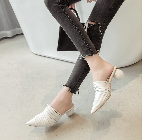 Sandalias Romanas Puntiagudas con Tiras para Mujer
