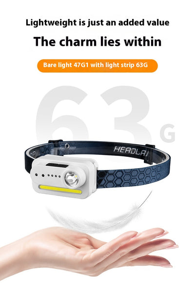 Linterna LED Frontal con Sensor de Luz y Carga Recargable - Image 17