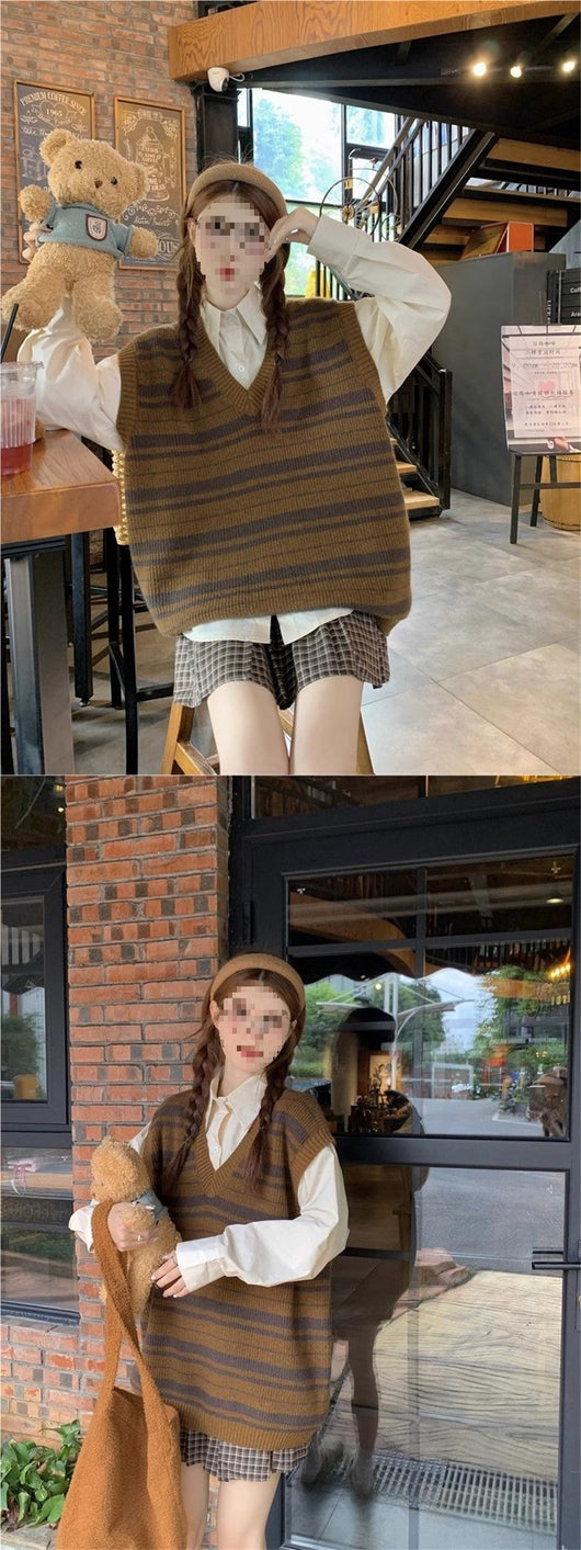Chaleco Rayado Versátil para Mujer - Image 8