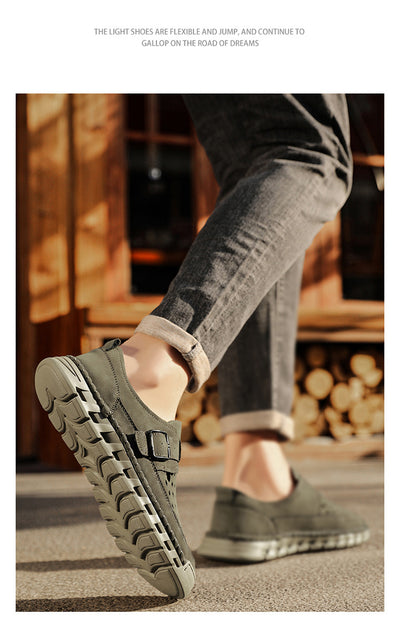 Zapatos Casuales de Cuero Transpirables con Costuras Reforzadas Talla Grande - Image 18