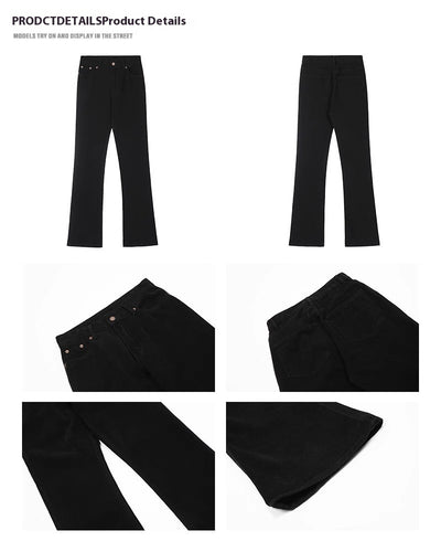 Jeans Skinny Negros Desgastados Retro para Hombre - Corte Favorecedor - Image 14