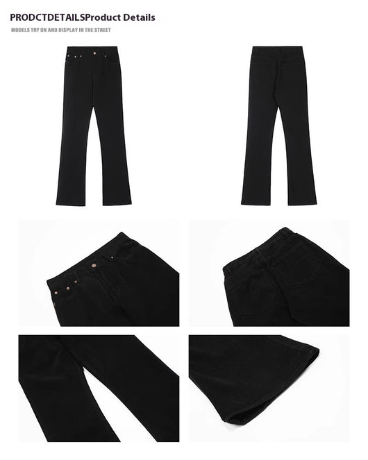 Jeans Skinny Negros Desgastados Retro para Hombre - Corte Favorecedor - Image 14