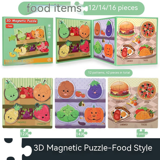 Puzzle Magnético 3D de Libros Plegables Avanzado para Niños - Image 6