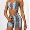 Snake Gris Bra Shorts