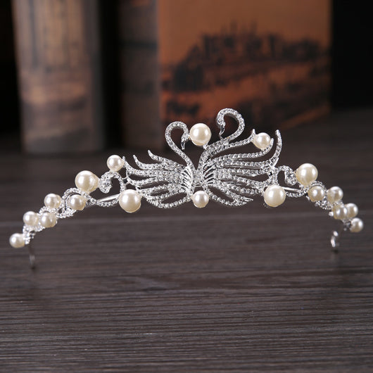 Corona de Novia Cisne de Perlas - Image 7