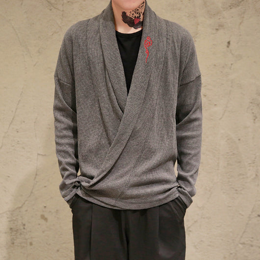 Cardigan Tejido Bordado Hanfu Étnico Holgado - Image 5