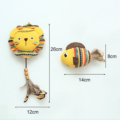 Juguetes Interactivos para Gatos con Catnip - Animales de la Selva Resistentes a Mordidas - Image 20