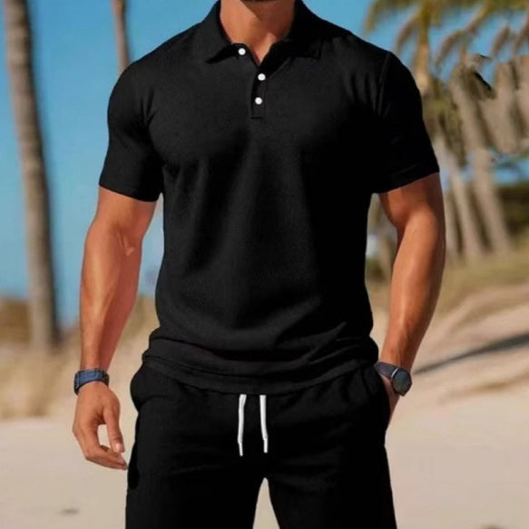 Conjunto Polo y Shorts Deportivo Slim Fit para Hombre - Perfecto para Verano