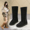 Botas de Nieve Altas para Mujer Estilo Europeo y Americano
