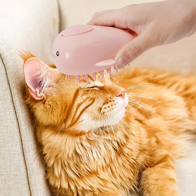 Cepillo de Vapor 3 en 1 para Gatos - Masajeador con Vapor Recargable y Limpieza Automática - Image 8