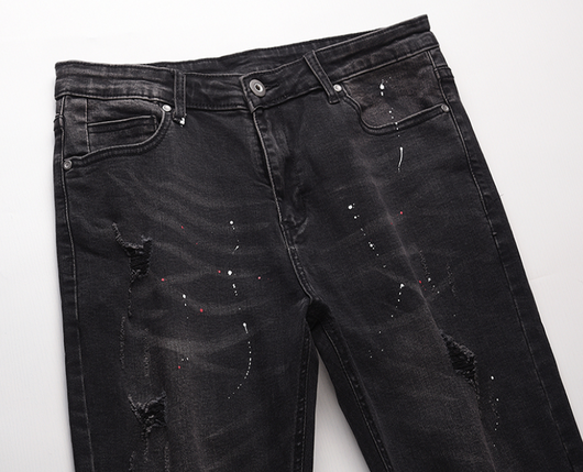 Pantalones Elásticos Rotos con Cintura Ajustable - Image 8