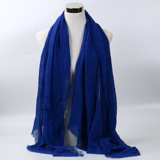 Foulard de Algodón Monocromático Versátil - Image 10