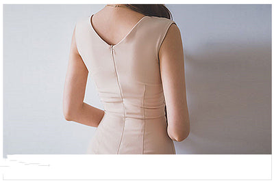 Vestido Ejecutivo Ajustado sin Mangas - Estilo Celebridad Elegancia Profesional - Image 16