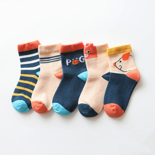 Calcetines de Algodón con Diseños de Animales Divertidos para Niños y Niñas - Image 15
