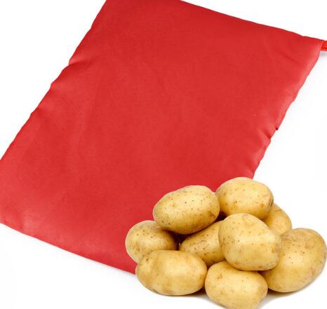 Bolsa Cocedora Roja Reutilizable para Papas al Microondas - Cocción Rápida - Image 8