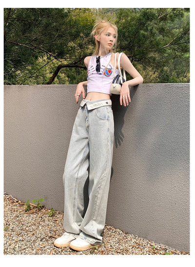 Jeans Rectos Sueltos con Efecto Adelgazante para Mujer - Image 14