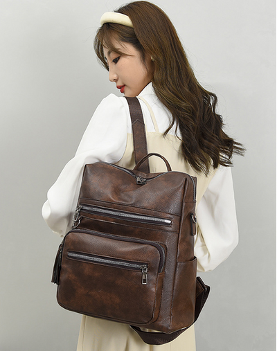 Mochila Casual de PU para Mujer - Gran Capacidad y Estilo Moderno - Image 10