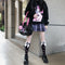 Calcetines Lolita Infantiles con Moño Harajuku Negro y Rosa Estilo Punk JK