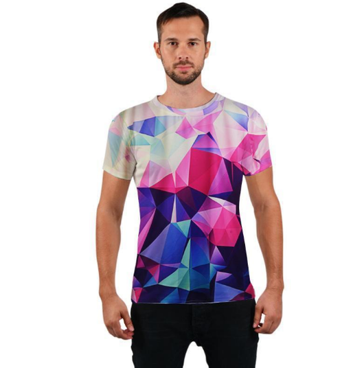Playera 3D con Bloques de Color