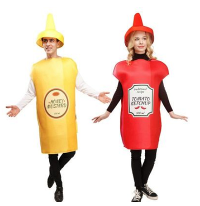 Disfraz de Pareja Salsa de Tomate y Mostaza para Adultos - Image 3