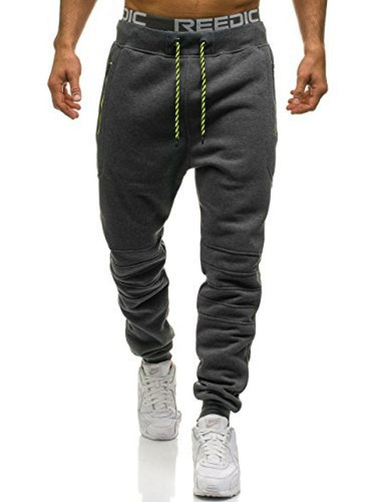 Pantalones deportivos casuales con detalles de costura y cierre - Image 15