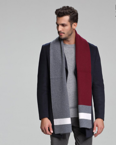 Bufanda de Cachemira para Hombre Otoño Invierno - Doble Faz Ejecutiva - Image 21