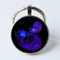 Twelve Constellation 25mm Time Gem Metal Keychain Aquarius