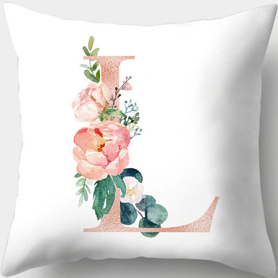 Funda de Almohada con Letras Florales Día de San Valentín Impresión Digital - Image 4