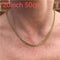 Classique Corde Cha Ne Hommes Collier Largeur 20inch 50cm