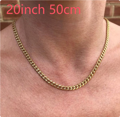 Collar de Cadena Clásica Ancha para Hombre - Image 19