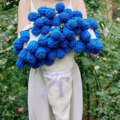 Manta Floral Tejida - Transformable en Ramo de Rosas - Image 17