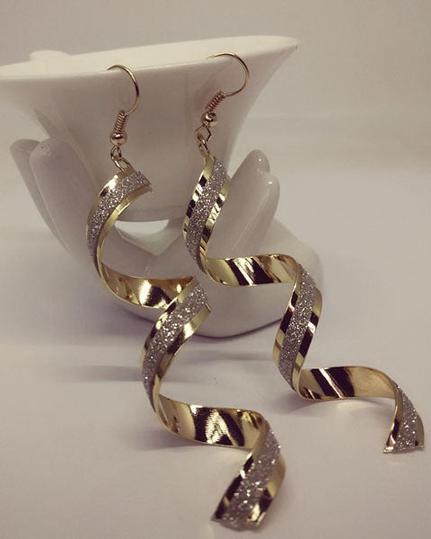 Aretes Largos Espiral Retorcidos Punk para Mujer - Joyería Charm Elegante - Image 8