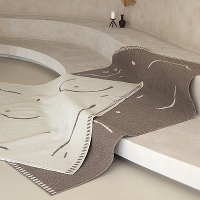 Tapete Grueso para Dormitorio Coreano - Alfombra Acogedora para Mesita de Noche - Image 7