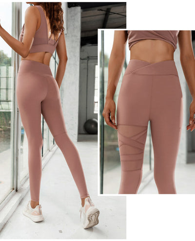 Conjunto de Yoga y Entrenamiento: Sostén Deportivo Mesh + Leggins - Image 17