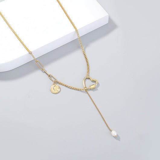 Collar de Perlas Naturales con Diseño Y Cosido - Image 11