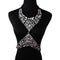 High-end Luxury Diamond Exquisite Rhinestone All-match Necklace White