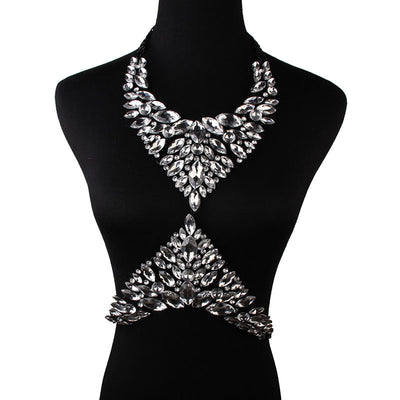 Collar de Diamantes y Cristales Brillantes - Diseño Versátil de Lujo - Image 5