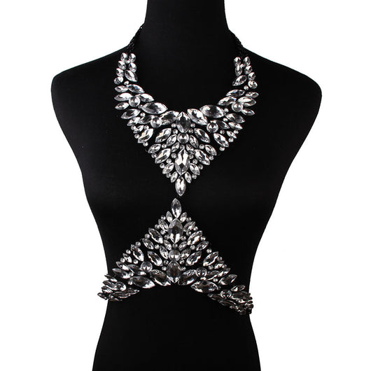 Collar de Diamantes y Cristales Brillantes - Diseño Versátil de Lujo - Image 5